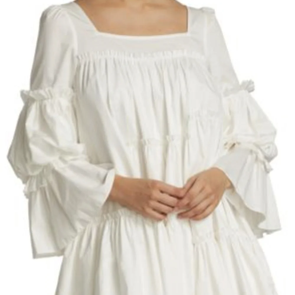 Aje L'espirit Ruffle Mini Dress Size L - Picture 3 of 8